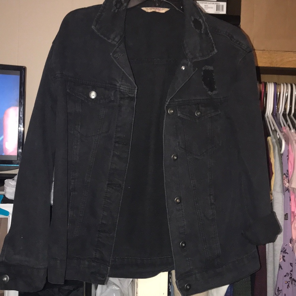 Denim black jacket